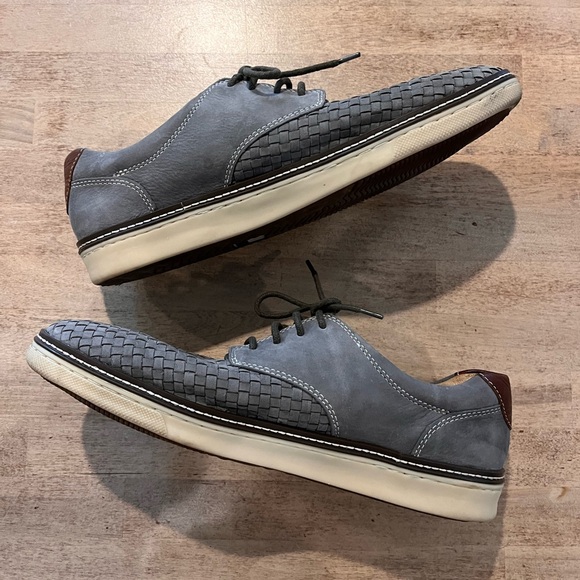 Johnston & Murphy McGuffey Woven Sheepskin Nubuck Sneakers - Picture 4 of 8